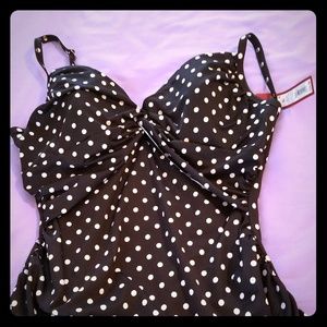 Size XL underwire tankini top NWT